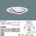 【法人様限定】【NSN67892W】パナソニック LEDダウンライト HID70形器具相当 LED400形 非調光 2700Kタイプ 125 【panasonic】/代引き不可品