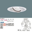 【法人様限定】【NSN65872W】パナソニック LEDダウンライト HID35形器具相当 LED250形 非調光 2700Kタイプ 125 【panasonic】/代引き不可品