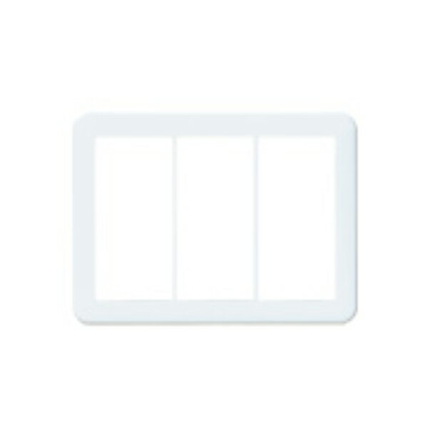 【WTC7103W】 パナソニック コントローラ ライトコントロール 適合プレート 3連用 ラウンド