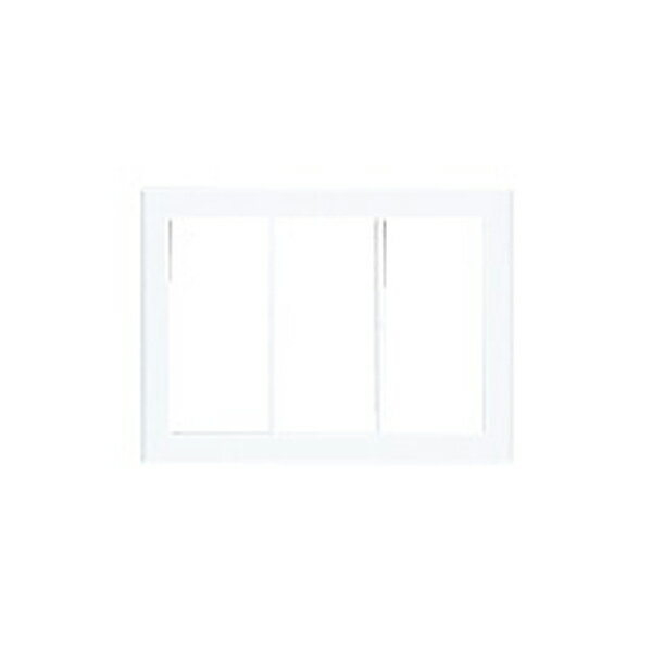 【WT8103W】 パナソニック コントローラ ライトコントロール 適合プレート 3連用 スクエア