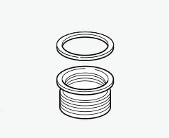 【KWP-452IK】リンナイ 異径ソケット（共通） 後付けタイプ 食器洗い乾燥機用部材【Rinnai】