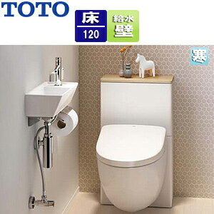 【セット内容】 ・便器　CS592BP#NW1 ・便器洗浄ユニット　TCA527 ・便座　TCF4714#NW1 ・セットタンク　UGHJ334BFK ・コアキャビネット　UGJCC12B#NW1 ・大便器スタンド　UGJCS11B ・天板　UGJCT11#EL ・止水栓　UGTL346C18 ・施工説明書　UGX1196 ・説明書　UGX1198 ・タンク接続管セット　UGX271 ・排水ソケットセット　UGX272B 【規格・特徴】 「便器・タンク」 ・定格電源:AC100V 50/60Hz ・サイズ:エロンゲート ・便器:防露便器(セフィオンテクト) ・洗浄方式:トルネード洗浄 ・便器標準洗浄水量:大4.8L/小3.6L/eco小3.4L ・水たまり面:小さい ・排水位置:壁から120mm ・給水方向:壁給水 ・排水方向:床排水 ・便器カラー:ホワイト ・給水圧力:最低必要水圧(流動時):0.05MPa 最高水圧(静止時):0.75MPa ・給水温度:0〜35度 ・周囲使用温度範囲:0〜40度 ・タンク:樹脂製(防露タンク) ・便座グレード:F1A ・壁付リモコン ・寒冷地(流動方式) 「キャビネット」 ・キャビネットカラー:ホワイト(W) ・天板カラー:ライトウッドN(H) ・材質(前板・側板・点検口):木質+塩ビシート ・材質(天板):木質+PETシート ・間口:750〜960mm※戸建(木軸構造)の補強条件を満たしている場合に限り、最大間口1240mmまで対応可能。 【ウォシュレットグレード別機能(F1A)】 ・おまかせ節電 ・便座便ふたソフト閉止 【共通機能】 「清潔機能」 ・便器きれい ・ノズルきれい ・お掃除ミスト※便器内 ・セルフクリーニング ・プレミスト※「便器きれい」に含まれます ・クリーン便座(つぎ目なし) ・クリーンノズル ・クリーンケース ・抗菌 ・フチなしウォシュレット ・便ふた着脱 ・本体ワンタッチ着脱 ・フルカバー ・ノズルそうじ 「洗浄機能」 ・おしり洗浄 ・おしりソフト洗浄 ・ビデ洗浄 ・ワイドビデ洗浄 ・ムーブ洗浄 ・マッサージ洗浄 ・水勢調節 ・洗浄位置調節 「エコ機能」 ・eco小ボタン ・ダブル保温便座 ・スーパーおまかせ節電 ・タイマー節電 「快適機能」 ・オート便器洗浄 ・オートパワー脱臭 ・脱臭 ・リモコン便器洗浄 ・暖房便座 ・着座センサー ・リモコン ・個人設定 【カラー】 ※こちらの商品ページのカラー組み合わせは下記となります。 ・便器/便座:ホワイト ・キャビネットカラー:ホワイト(W) ・天板カラー:ライトウッドN(H) 【納期について】 ※受注生産品のため納期に約2週間(営業日)かかります。 【仕様変更詳細】 ※こちらの商品は下記の仕様へ変更が可能です。 　金額の変動があった場合、買い物かごには反映しませんが、後日修正した内容のメールを送らせて頂きます。 ■変更可能な仕様 ・ウォシュレット機能を他タイプへ変更 ・やわらかフロアライトをありへ変更 ・給排水タイプを他タイプへ変更 お客様のカスタマイズに合わせたお見積もりもさせて頂きます。お気軽にお問い合わせ下さい。 【注意】 ※キャビネット内に収納はございません。 ※こちらの商品は集合住宅には対応しておりません。 【商品説明】 コンパクトなキャビネットで空間が広く感じられる、新感覚なデザイン。 タンクをキャビネットに隠し、スッキリとしたシルエットに。好きな小物で、楽しくコーディネートできます。 【メーカー直送便の注意事項】 下記の条件がございますので、商品によってはご準備くださいますようお願い致します。 ※別途金額が発生する場合がありますので必ずご一読ください。 ■商品お渡しについて 基本ドライバー1人で訪問の為、荷下ろしの際にお手伝いできる方が必要となります。 集合住宅の場合は1階及びエントランス、戸建住宅の場合は玄関先でのお引き渡しとなります。 ■配送車について 一般的な宅配業者でございません。メーカー指定の大型トラック(4t車)にての配送となります。 道幅6m(一般的な軽自動車がすれ違える道幅)以下の場合、配達ができません。 別途追加料金が発生いたしますが、2tトラックでの手配が可能です。 階段、狭所など困難な場合はご相談ください。 ■商品お届け日について メーカーに在庫があり、日にち指定がない場合は、翌日、または翌々日のお届けとなります。ご希望日がありましたらご注文フォームの「お届け日時」にご記入ください。(平日のみ) 納期要確認の記載のある商品や受注生産商品の場合、納期にお時間が掛かります。詳細な納期については商品により異なりますので、改めて当店よりご連絡させて頂きます。 ■お届け時間について 時間指定が出来かねます。必ず連絡が取れる電話番号と荷受人のお名前を記載ください。 当日の配送時間(目安)については、配送前にドライバーよりご連絡させて頂きます。 (配送前連絡はサービスとなりますので確約するものではございません) ■不在時の再配達について 不在の場合は運送会社が持ち帰り、当日の再配達が出来かねます。 また保管料・再配達の手数料が発生する場合（お客様負担）がございますのでお届け日には必ずご在宅いただけますようお願い致します。 ■配送エリアについて 沖縄・離島地域の場合、別途費用がかかる場合がございます。 ■お支払い方法について 「後払い」「クレジットカード」「銀行振込」「郵便振替」のみとなります（代金引換は不可）。 ご入金確認後にメーカーへ発注させていただきます。 【大型商品の配送について】 ■基本ドライバー1人で訪問の為、荷下ろしの際にお手伝いできる方が必要となります。 ■大型トラック(4t車)にて配送となります。 道幅6m(一般的な軽自動車がすれ違える道幅)以下の場合、配達ができません。 ※別途追加料金が発生いたしますが、2tトラックでの手配が可能です。 階段、狭所など困難な場合はご相談ください。 ■時間指定が出来かねます。 その為、必ず連絡が取れる電話番号と荷受人の名前を記載ください。 当日の配送時間(目安)については、配送前にドライバーよりご連絡させて頂きます。 住宅用壁掛トイレ アプリコット 暖房便座 2025年8月TOTOトイレTOTOUWUN1ABWH