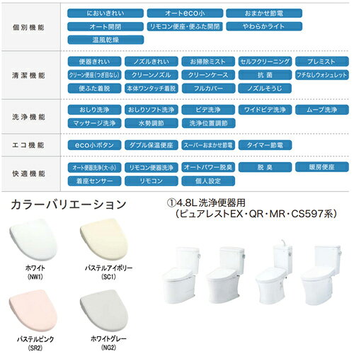 【送料無料】TOTO 洗浄便座 ウォシュレット アプリコット F3A 瞬間式 共用サイズ ...