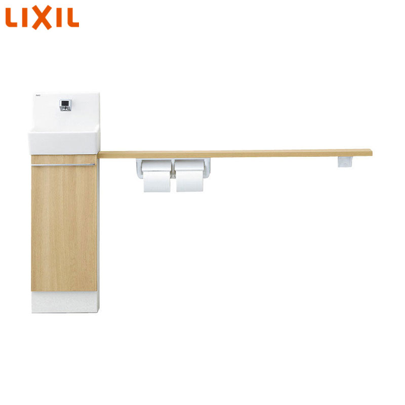 LIXIL 手洗キャビネット コフレル スリム 壁付 カウンターキャビネットタイプ（左右共通） 自動水栓 1500サイズ 床給水・床排水 一般地・寒冷地共用 YL-DA82SKA15B