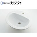 カクダイ 洗面器単品 Claytan オーバーカウンター式 丸形 水栓取付穴径:φ35 中央1ヶ所 #CL-WB1506