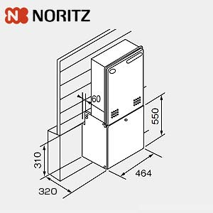 Rakuten - ノーリツ 据置架台 KD-13H-W 給湯器部材 据置用架台KD-13H-W 0708363