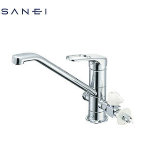 Rakuten - SANEI キッチン用蛇口 台 シングルレバー混合水栓 分岐口付 泡沫 スパウト258mm 一般地 K87112ETJV-V2S