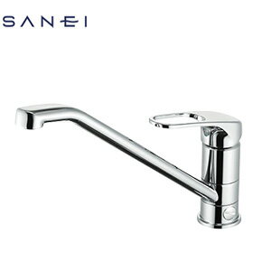 SANEI キッチン用蛇口 台 シングルレバー混合水栓 分岐口付 泡沫 スパウト258mm 一般地 K87111EBJV-13