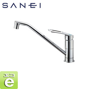 Rakuten - SANEI キッチン用蛇口 COULE 台 シングルワンホール混合栓 プラスエコ 泡沫 上面施工 スパウト261mm 一般地 K8712E2TJV-13
