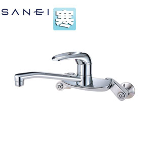 樂天商城 - SANEI キッチン用蛇口 壁 シングル混合水栓 整流 スパウト200mm 寒冷地 CK2710K-3U-13