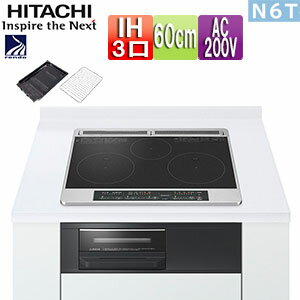 ������̵������Ω IH���å��󥰥ҡ����� N6T���꡼�� 60cm 3��IH �����ȥ���� �֥�å� Ŵ�����ƥ�쥹�б� 30A ñ��200V �������Ƥ�����°...