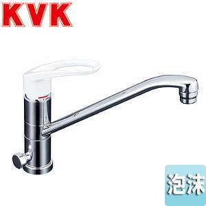 Rakuten - KVK キッチン用蛇口 台 シングルレバー混合水栓 流し台用 分岐孔付 給湯分岐専用:360度回転式 泡沫 一般地 KM5041H