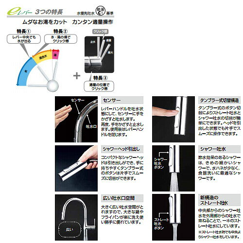 KVK キッチン用蛇口 KM6071シリーズ 台 シングルシャワー付混合水栓 自動水栓 AC100V センサー付 グースネック スパウト245mm 吐水口回転規制110度 一般地 KM6071EC jyusetu-10168989 住設楽天市場店 サンプル画像2