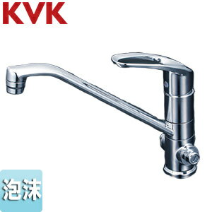 Rakuten - KVK キッチン用蛇口 台 シングルレバー式混合栓 止水栓付 泡沫 eレバー 一般地 KM5151T