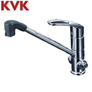 Rakuten - KVK キッチン用蛇口 台 シングルレバー式シャワー付混合栓 止水栓付 eレバー 一般地 KM5151TF