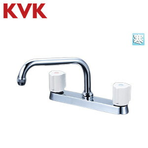 Rakuten - KVK キッチン用蛇口 台 2ハンドル混合水栓 スパウト200mm 湯水芯204mm 寒冷地 KM8ZGN