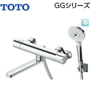 Rakuten - TOTO 浴室用蛇口 GGシリーズ 壁 浴槽・洗い場兼用 サーモスタット付シャワーバス混合水栓 コンフォートウエーブ3モードミスト(めっき) スパウト170mm 寒冷地 TBV03455Z