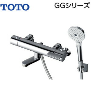 Rakuten - TOTO 浴室用蛇口 GGシリーズ 壁 浴槽・洗い場兼用 サーモスタット付シャワーバス混合水栓 コンフォートウエーブ3モードミスト(めっき) スパウト70mm 一般地 TBV03457J