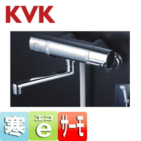 Rakuten - KVK 浴室用蛇口 壁 浴槽・洗い場兼用 サーモスタット付シャワーバス混合水栓 eシャワー 寒冷地 FTB100KWT