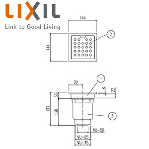LIXIL 浴室排水ユニット ステンレス 非防水層タイプ 横引きトラップ 長さ1200タイプ 浴槽部材 PBF-TM4-15T