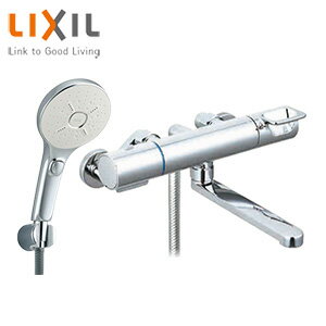 LIXIL ●浴室用蛇口 クロマーレS 壁 浴槽・洗い場兼用 サーモスタット付シャワーバス混合水栓 エコアクアスイッチシャワーSPA めっき 吐水口170mm 一般地 BF-KA145TSMM