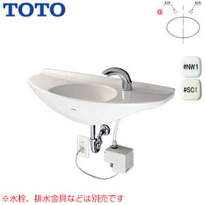 TOTO 手洗器単品 壁掛式 カウンター一体形 750×300 水栓取付穴径:φ28 右側1ヶ所 L650D