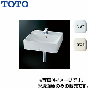 【3年あんしん保証付】TOTO 洗面器単品 ベッセル式 壁掛式 角形 水栓取付穴径:φ35 中央1ヶ所 L710C