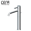 CERA 洗面用蛇口 ズケッティ パン 台 シングルレバー混合水栓 φ35 泡沫 引棒付 クロム 一般地 ZU6218