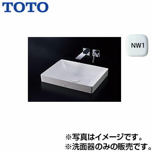 TOTO 洗面器単品 ベッセル式 角形 ホワイト LS915#NW1