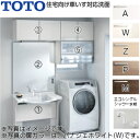 TOTO ●洗面化粧台セット 住宅向け車いす対応洗面 間口1650mm 高さ2250mm エンドパネル式 エコシングルシャワー水栓 昇降機能付 床排水床給水 1...