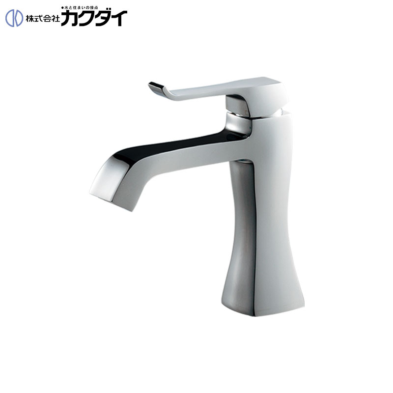 カクダイ 洗面用蛇口 RATONA 台 シングルレバー混合水栓 スパウト125mm 吐水口高さ93mm 一般地 183-370A-CH