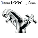 【3年あんしん保証付】【送料無料】カクダイ 洗面用蛇口 ANTIRA 台 2ハンドル混合水栓 吐水口高さ88ミリ 一般地 150-453