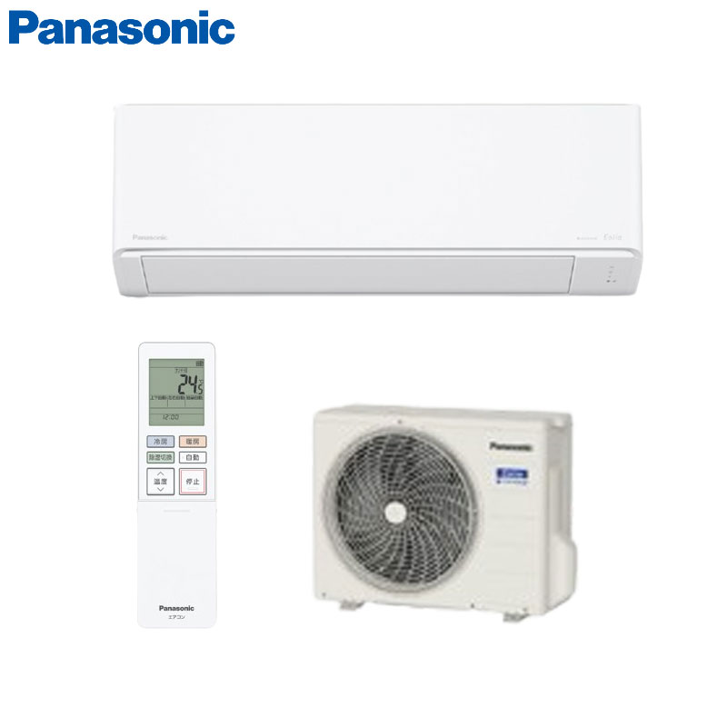 【送料無料】パナソニック ルームエアコン Jシリーズ 100V 8畳 2.5kW エオリア クリスタルホワイト 2026年モデル CS-256DJ-W+CU-256DJ