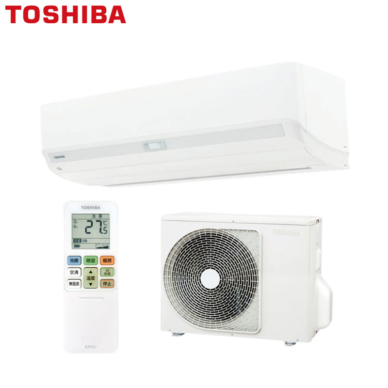【送料無料】TOSHIBA ルームエアコン V-DXシリーズ 100V 6畳 2.2kW ホワイト 2026年モデル RAS-V221DX(W)+RAS-V221ADX