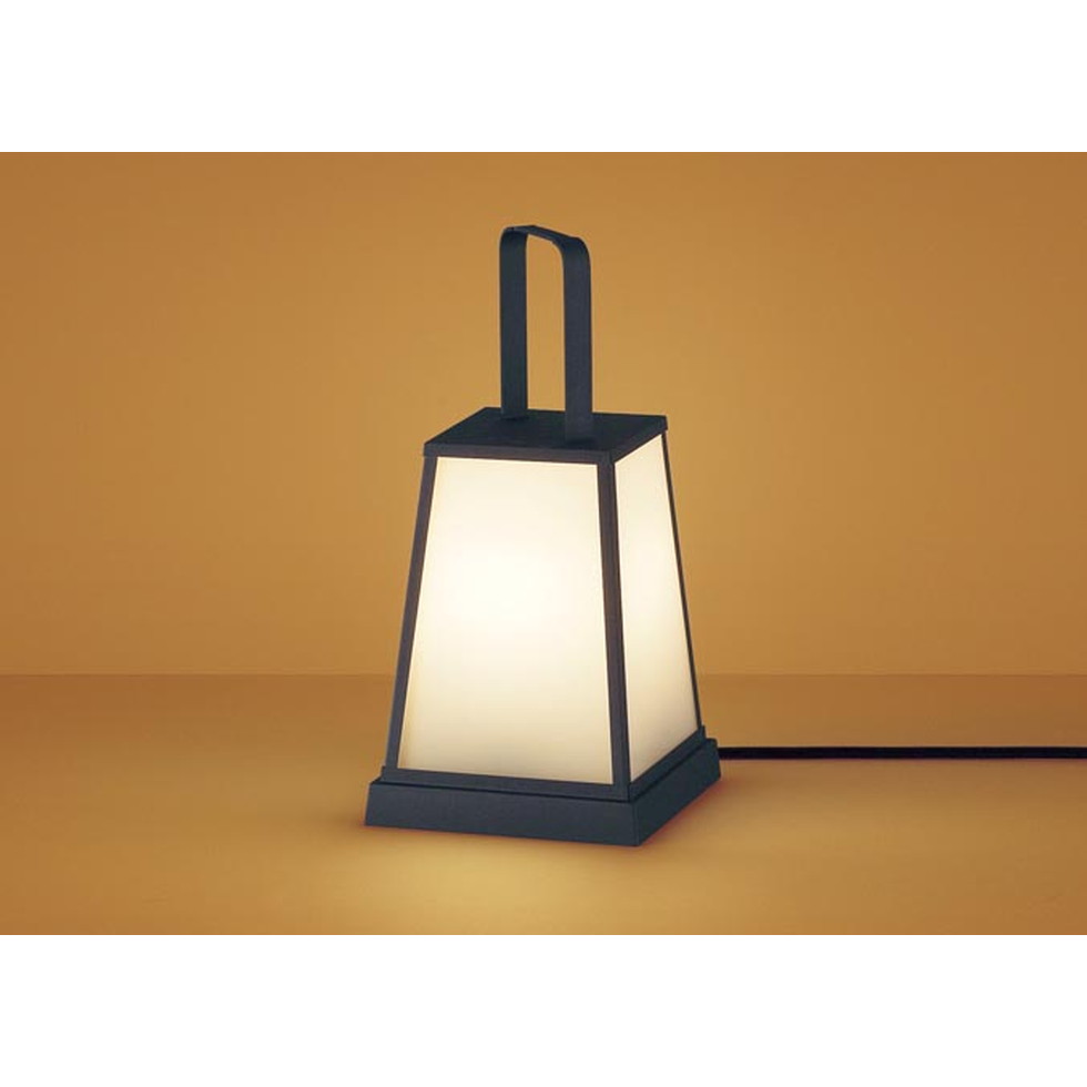 パナソニック[LGW45509F]エクステリア　据置型　LED（電球色）　アプローチスタンド　LED電球交換型・防雨型　はなさび（数寄屋）　パネル付型　白熱電球40形1灯器具相当　エクステリア