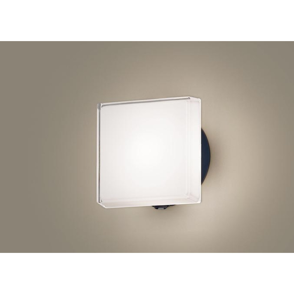 パナソニック[LGWC81307KLE1]エクステリア　壁直付型　LED（電球色）　ポーチライト　拡散タイプ・密閉型　防雨型・FreePaお出迎え・フラッシュ・明るさセンサ付・段調光省エ　エクステリア