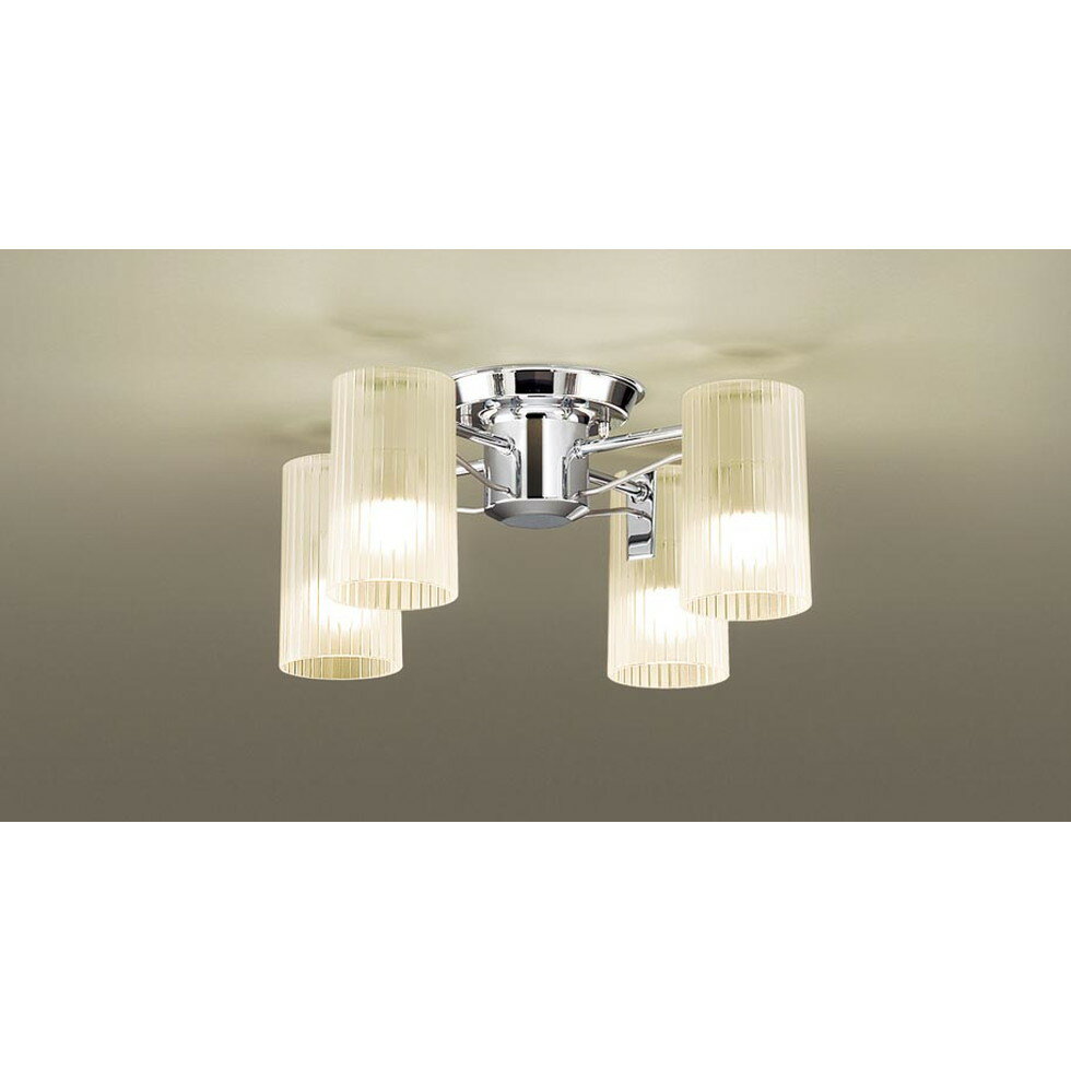 パナソニック[LGB57450Z]天井直付型　LED（電球色）　小型シャンデリア　U-ライト方式　LED電球交換型　白熱電球40形4灯器具相当／〜4.5畳