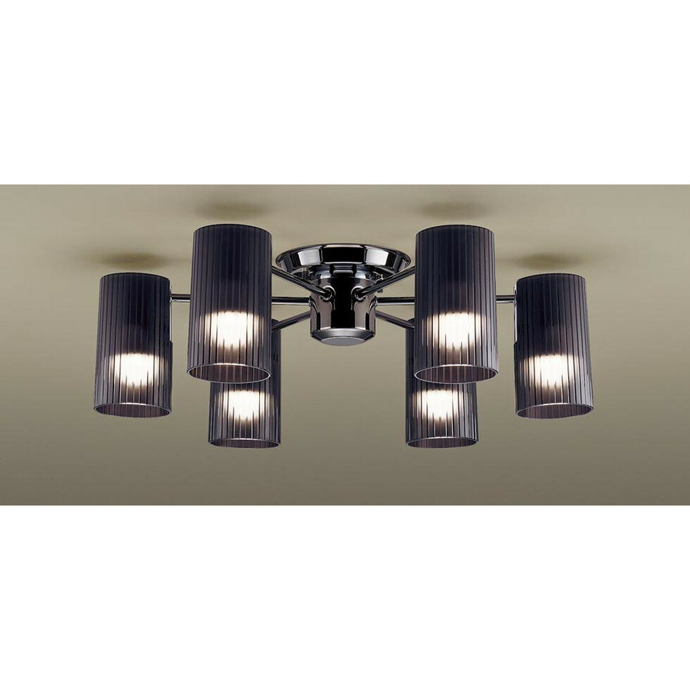 パナソニック[LGB57652]天井直付型 LED（電球色） シャンデリア U-ライト方式 LED電球交換型 白熱電球40形6灯器具相当