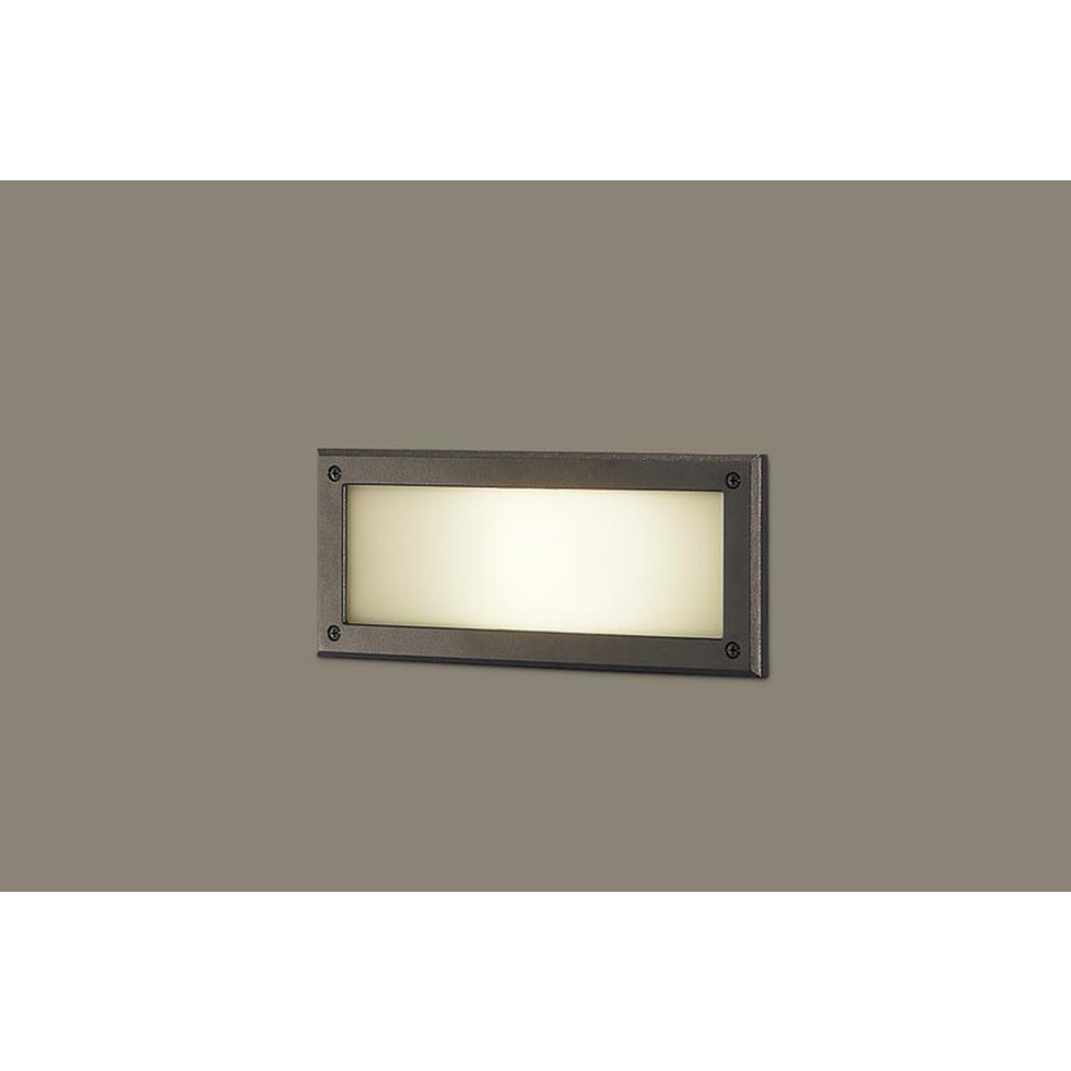 パナソニック[LGW75000F]埋込ボックス取付専用　LED（電球色）　フットライト　LED電球交換型・防雨型　パネル付型　白熱電球40形1灯器具相当