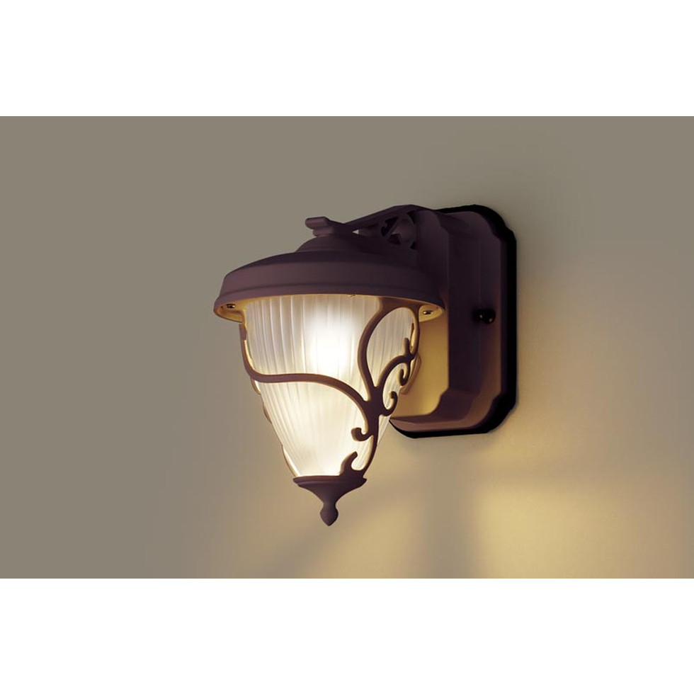 パナソニック[LGW80240LE1]エクステリア　壁直付型　LED（電球色）　ポーチライト　密閉型・拡散タイプ　防雨型　白熱電球60形1灯器具相当　エクステリア