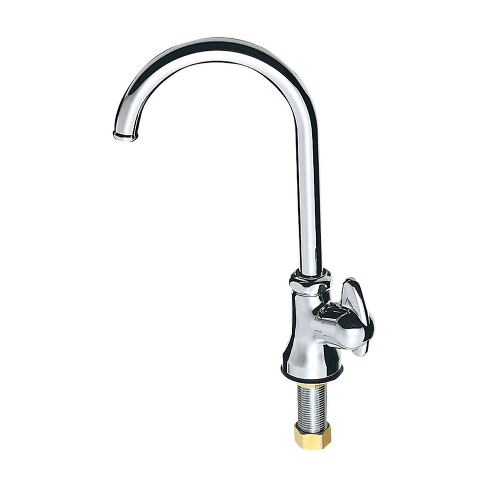 SANEI[JA565-13]三栄水栓　ミニセラ立形ツル首自在水栓