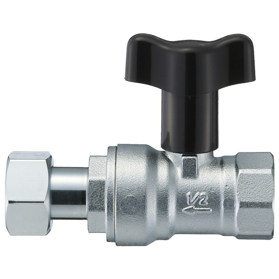 SANEI[V657BV-13]三栄水栓　ナット付逆止付ボールバルブ