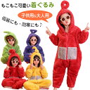 着ぐるみ パジャマ 子供 テレタビーズワンピースパジャマ 大人用 冬 もこもこ テレタビーズワンピース 親子パジャマ かわいい ワンピースパジャマ 裏起毛 男女...