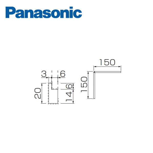 pi\jbN plp[܂蕔 oR[i[ 20mm^Cv 4{ QPS512204 Panasonic