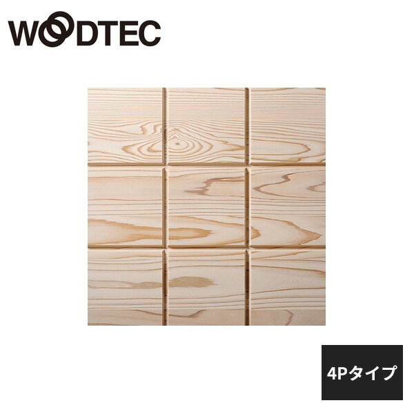 朝日ウッドテック the wall クールジャパン Qタイプ ブロック 杉 ホワイト 4Pタイプ IFKB4P9136 WOODTEC