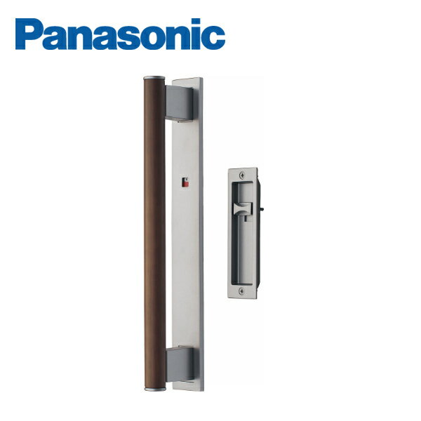 パナソニック 内装ドア バー引手 木製バー 幅広吊り引戸用 表示錠 片引手側に操作部 MJE2PS14 Panasonic