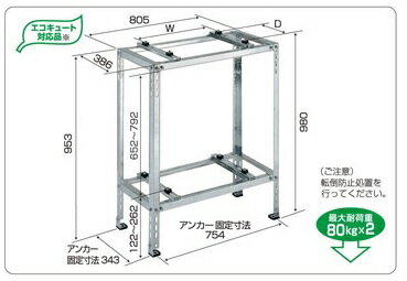乐天商城 - バクマ工業 エアコン室外ユニット用据付架台 平地・二段置用架台 B-HWM3 ≪バクマ工業 B-HWM3≫