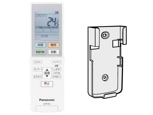 Rakuten - 【定形外郵便発送】≪パナソニック ACRA75C02370X≫ エアコン用 リモコン(リモコンホルダー付き）【PS】