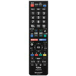 【定形外郵便発送】 シャープ 液晶テレビ用 リモコン＜ブラック系＞ 0106380512
