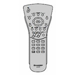 【定形外郵便発送】 シャープ 液晶テレビ用 リモコン （LC-22SV3） 0106380085